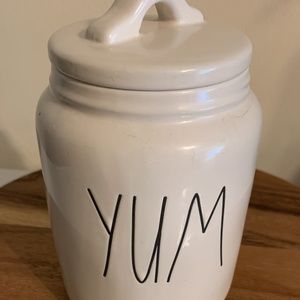 Rae Dunn "Yum" Jar Medium Sized